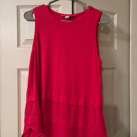 Michael Kors Pink Asymmetrical Tank Top - Picture 5 of 5